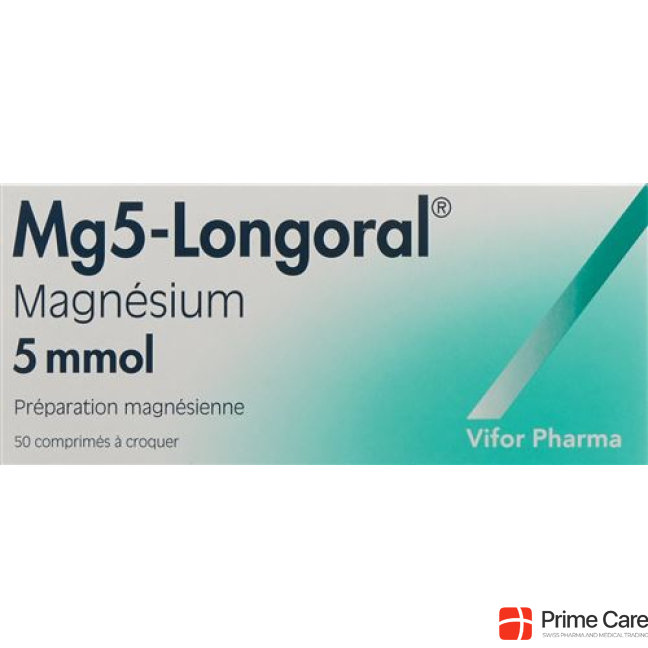 Mg5-Longoral Chewable 5 mmol 50 pcs
