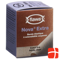 FLAWA NOVA EXTRA medium traction bandage 6cmx5m skin colored