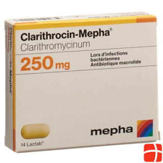 Clarithrocin-Mepha Lactab 250 mg 20 Stk