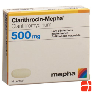 Clarithrocin-Mepha Lactab 500 mg 14 Stk