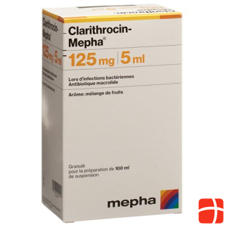 Clarithrocin-Mepha Gran 125 mg/5ml zur Herstellung einer Suspens