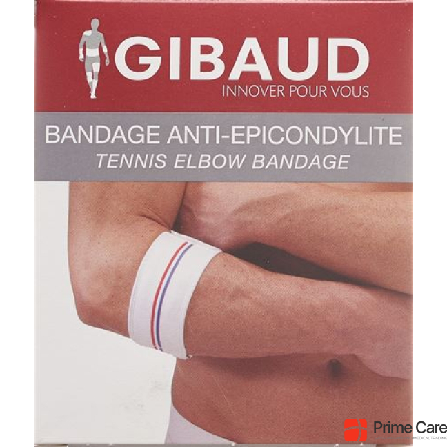 GIBAUD anti-epicondylitis strap Gr1 23-33cm white