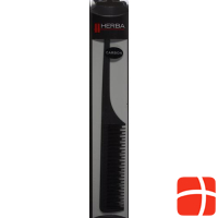 HERBA Carbon handle comb fine toothed black