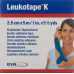 Leukotape K plaster bandage 5mx2.5cm blue 5pcs