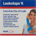 Leukotape K plaster bandage 5mx5cm light blue 5pcs