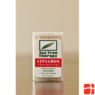 Tea Tree Therapy toothpicks for chewing cinnamon 100 pcs.