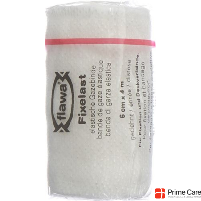 Flawa Fixelast gauze bandage 4mx6cm white Cellux