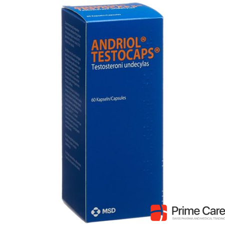 Andriol Testocaps Caps 40 mg 60 Capsules