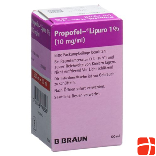 Propofol Lipuro 1% Inf Emuls 500 mg/50ml Fl 50 ml