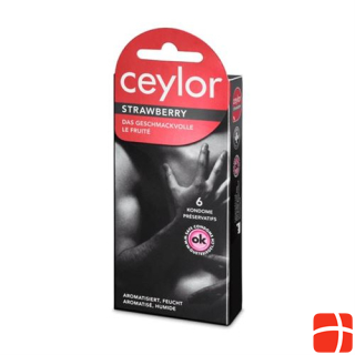 Ceylor Strawberry Condom 6 pcs
