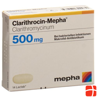 Clarithrocin-Mepha Lactab 500 mg 20 Stk