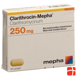 Clarithrocin-Mepha Lactab 250 mg 20 Stk