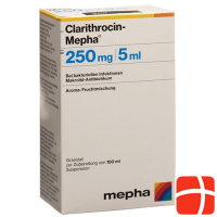 Clarithrocin-Mepha Gran 250 mg/5ml for the preparation of a suspension