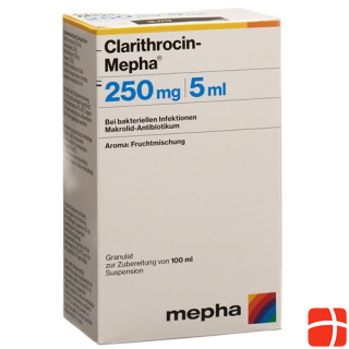 Clarithrocin-Mepha Gran 250 mg/5ml zur Herstellung einer Suspens