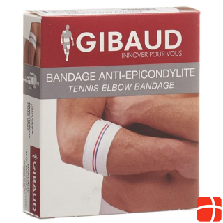 GIBAUD Anti-Epikondylitis Band Gr1 23-33cm weiss