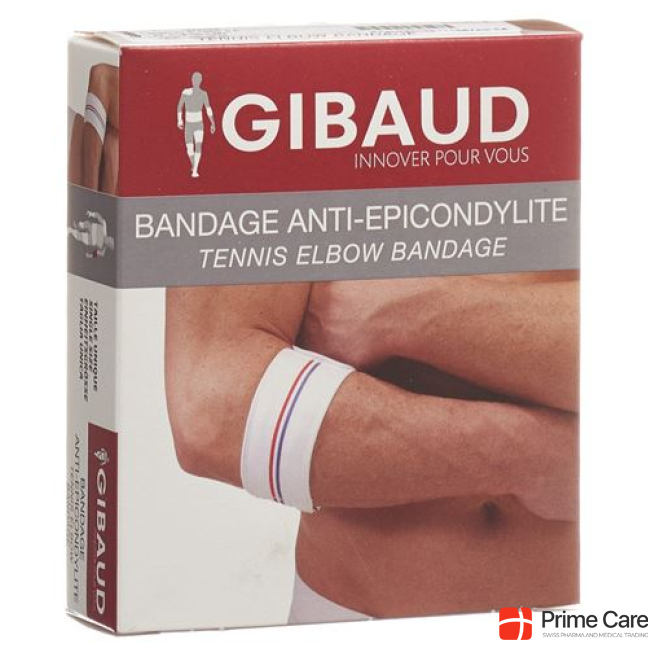 GIBAUD anti-epicondylitis strap Gr1 23-33cm white
