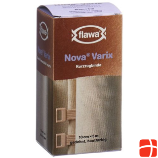 FLAWA NOVA VARIX бинт короткой растяжки 10смx5м цвет кожи