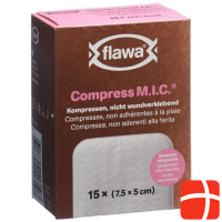FLAWA MIC Компрессы 5х7,5см стерилизованные 15 шт.