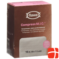 FLAWA MIC compresses 7.5x10cm sterilized 15 pcs.