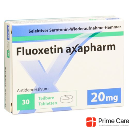 Fluoxetine Axapharm Tabl 20 mg 30 Capsules