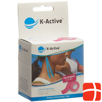 K-Active Kinesiology Tape Classic 5cmx5m розовый водоотталкивающий 6