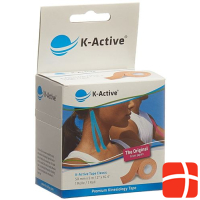 K-Active Kinesiology Tape Classic 5cmx5m beige water repellent 6