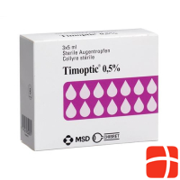 Timoptic Gtt Opht 0.5 % 3 Fl 5 ml