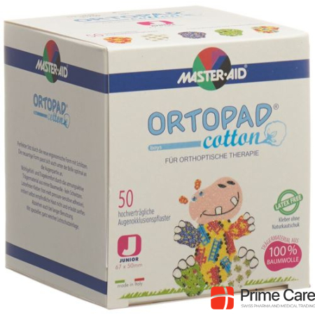Ortopad Cotton Occlusion Plaster Junior Boy -2 года 50 шт.