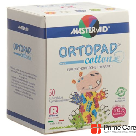 Ortopad Cotton Occlusion Plaster Regular Мальчик от 4 лет 50 шт.