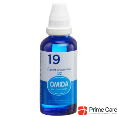 Omida Schuessler No19 Cuprum arsenicosum Dil D 12 Fl 50 ml