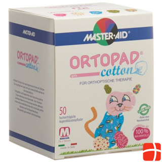 Ortopad Cotton Occlusion Patch Medium Девочки 2-4 года 50 шт.
