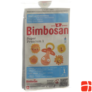 Bimbosan Super Premium 1 Младенческое молоко дорожные порции 3 x 25 г
