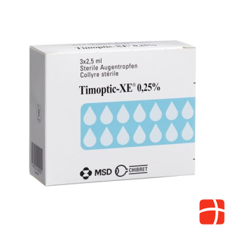 Timoptic-XE Gtt Opht 0.25 % 3 fl 2.5 ml