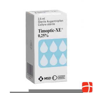 Timoptic-XE Gtt Opht 0.25 % Fl 2.5 ml