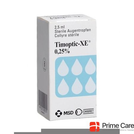 Timoptic-XE Gtt Opht 0.25 % Fl 2.5 ml