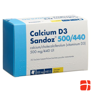 Calcium D3 Sandoz Plv 500/440 Btl 30 Stk