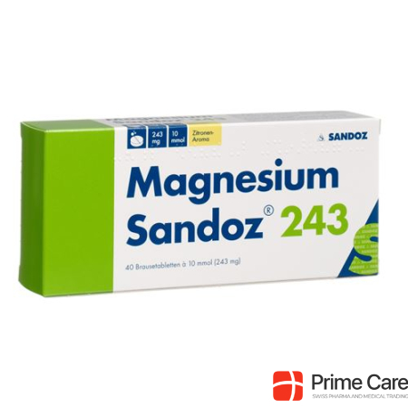Magnesium Sandoz Brausetabl 243 mg 20 Stk