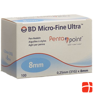 BD Micro-Fine Ultra Pen Needle 0.25x8mm 100 pcs.