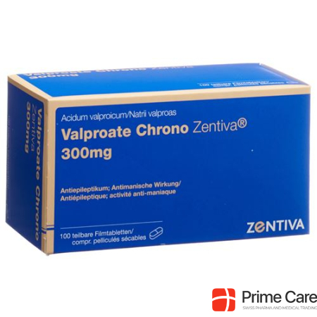 Valproate Chrono Zentiva Filmtabl 300 mg 100 Stk