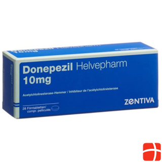 Donepezil Helvepharm Filmtabl 10 mg 28 pcs