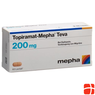 Topiramat-Mepha Teva Lactab 200 mg 60 Stk