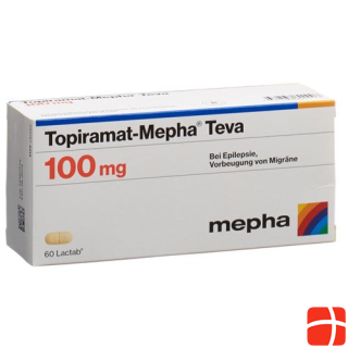 Topiramate Mepha Teva Lactab 100 mg 60 Capsules