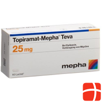 Topiramate Mepha Teva Lactab 25 mg 60 Capsules