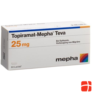 Topiramat-Mepha Teva Lactab 25 mg 60 Stk