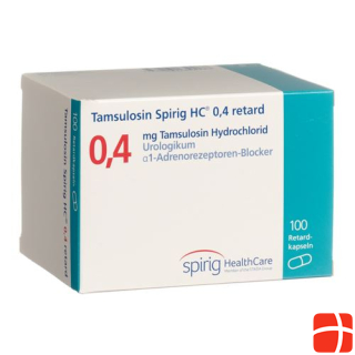 Tamsulosin Spirig HC Ret Caps 0.4 mg 100 Capsules