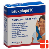 Leukotape K plaster bandage 5mx2.5cm blue 5pcs