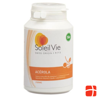 Soleil Vie Acérola Tabl 2000 mg Organic 30 Capsules