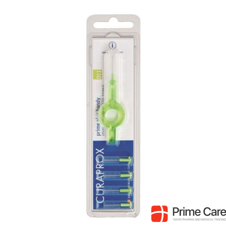 Curaprox CPS 011 prime plus handy 5 interdental brushes+1 holder