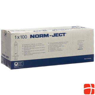 HSW Syringe Norm-Ject 10ml 2-part eccentric 100 pcs.