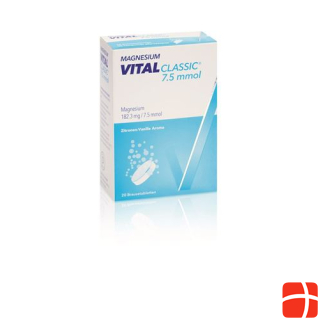Magnesium Vital Classic Effervescent Tab 7.5 mmol 20 pcs